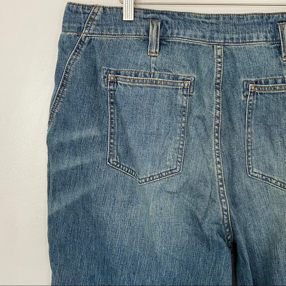 Pilcro The Wanderer Jeans Anthropologie A+ plus size 18w boho patchwork blue - Picture 8 of 12